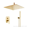 European Design Gold Cooper Brass Shower Faucet